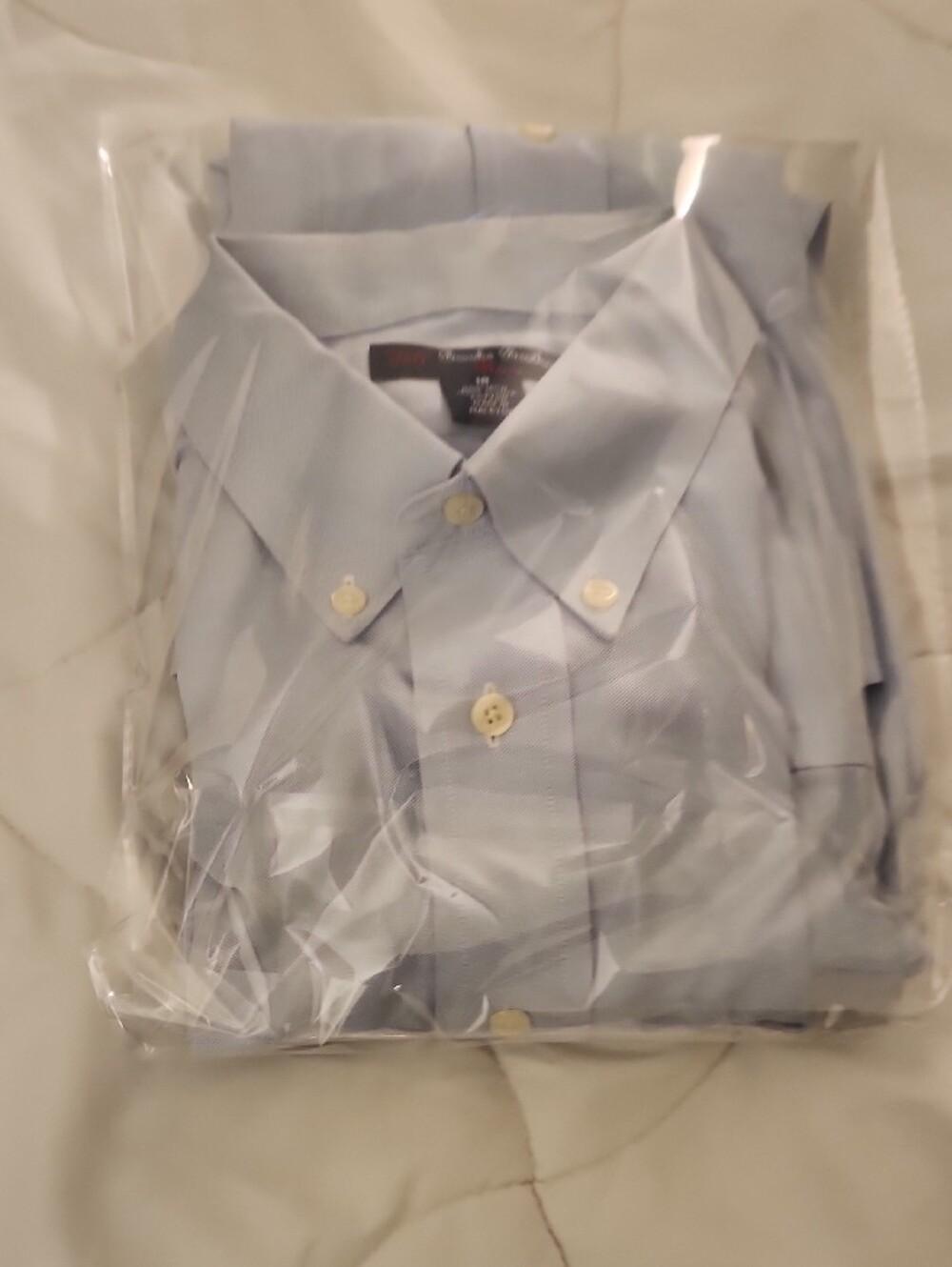 Brooks Brothers Men’s Light Blue Supima Cotton Non-Iron Oxford Shirt 18 - Picture 8 of 8